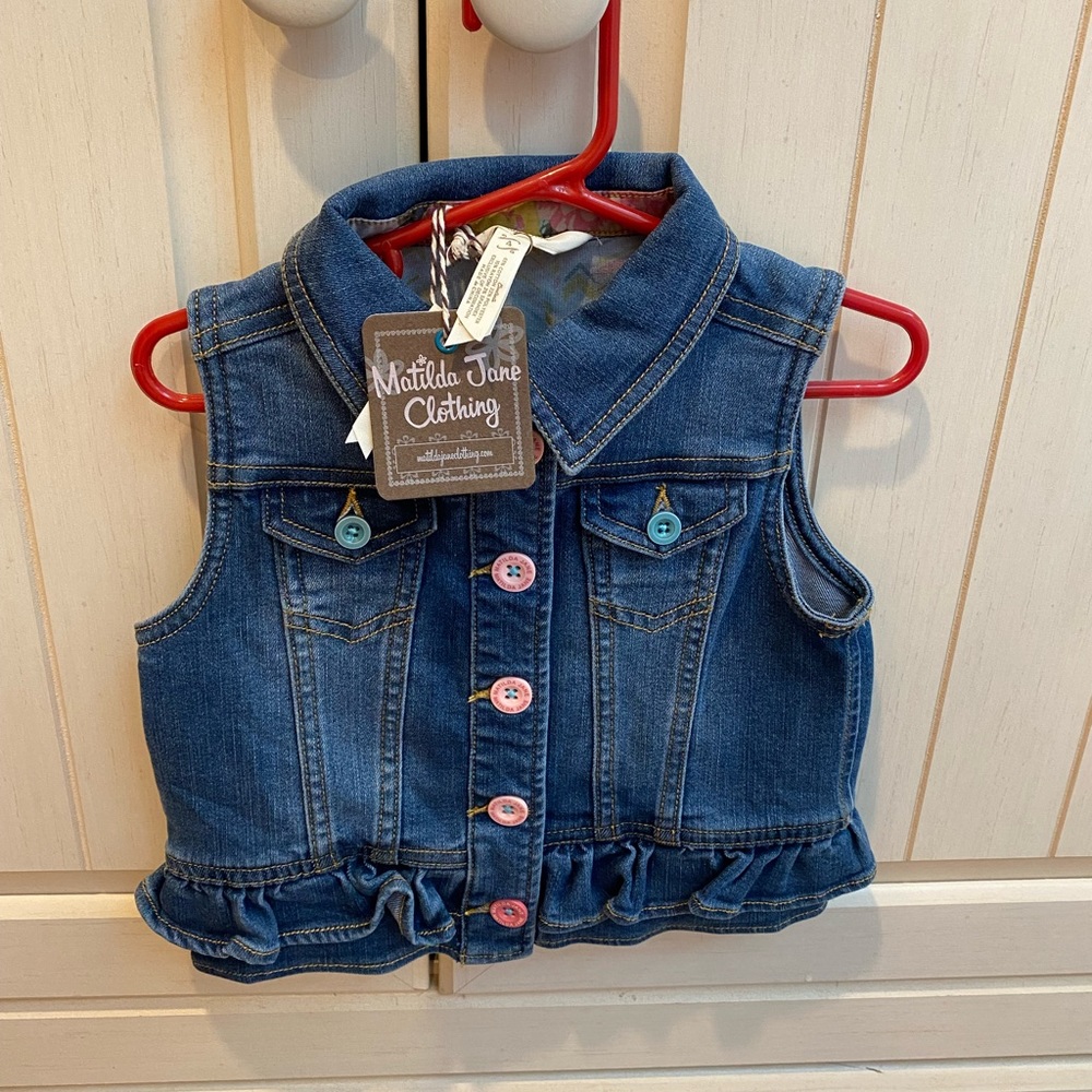 NWT Matilda Jane jean vest